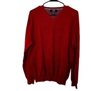 Foxcroft Men's Cashmere Pullover Long Sleeve Sweater Large